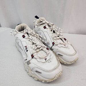 Fila Oakmont Low Running TR Women's Size 8.5 Sneakers Shoes White Navy Blue Red